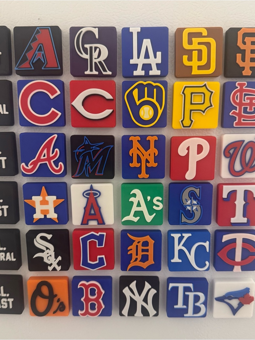 MLB Magnets Useful For Standings,Stats CHOOSE YOUR TEAM Card Breakers